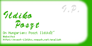 ildiko poszt business card